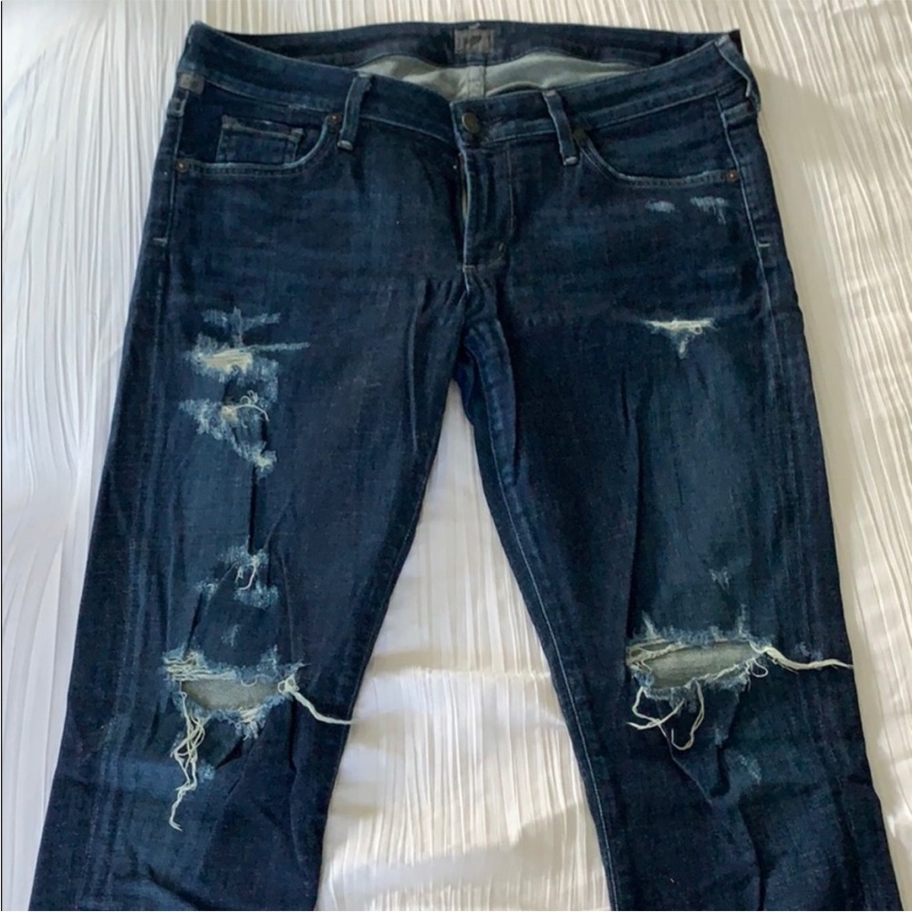 Citizens of Humanity Distressed Blue Jeans